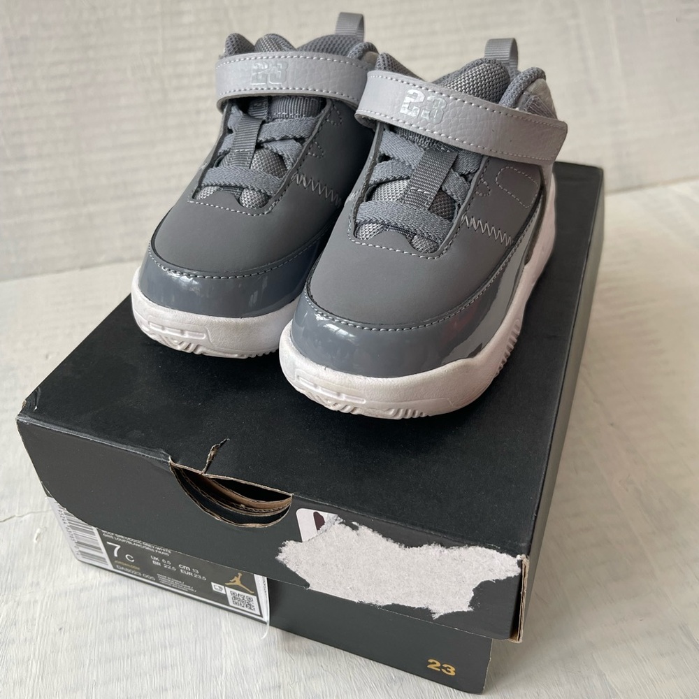 Wolf Grey Toddler Jordans